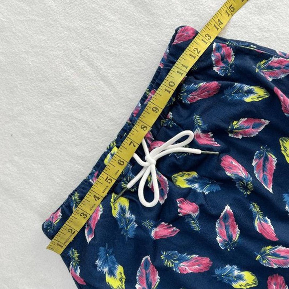 NWT Jack Smith Women's Skort Skirt Feather Print Drawstring Blue Casual Size S - Picture 6 of 7